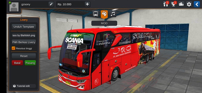 Bus JRG K410 SG
