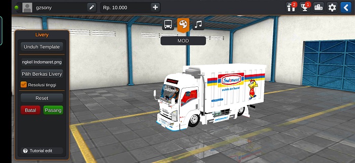Truck Isuzu NMR Engkel Box Indomaret